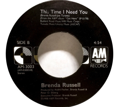 Vinilo Simple Brenda Russell Piano In The Dark Usa 1988