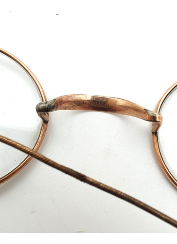 Anteojos Lentes Impertinentes Enchapados Oro (m1) - Moda (Usado)