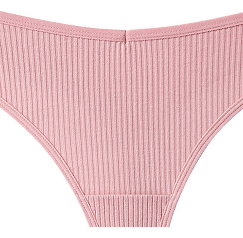 Tanga De Algodón Con Tanga Para Mujer, 3 Unidades, Bragas Co