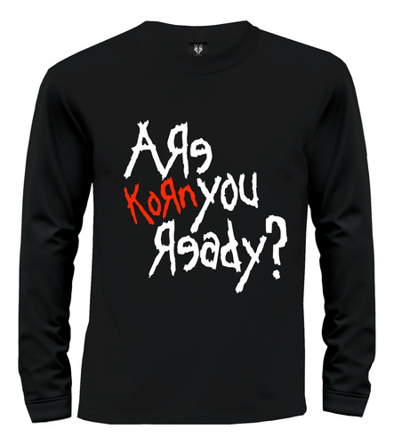 Camiseta Camibuzo Rock Metal Korn Are You Ready