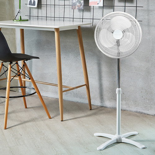 Ventilador Mytek 3197blanco 16 Pulgadas Pedestal Base Cruz 3 Velocidades Plástico Potente