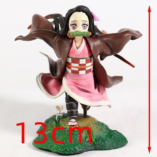 Imagen 3 de 3 de Figura Nezuko Kamado - Demon Slayer (kimetsu No Yaiba) 13cm