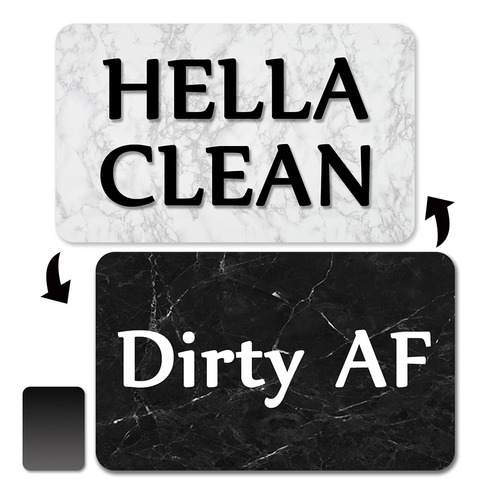 Hella Clean And Dirty Af - Imán Para Lavavajillas De Doble C