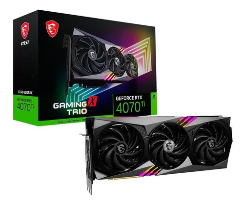 Placa De Vídeo Msi Rtx 4070 Ti X Trio 12gb - 912-v513-008