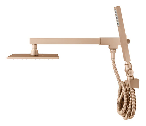 Chuveiro Parede Com Desviador Metal Versata Champanhe Fani
