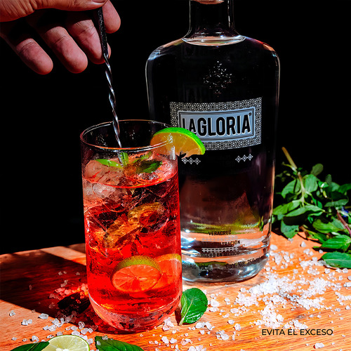 Ron La Gloria Añejo Cristalino, 12 Botellas de 750 Ml