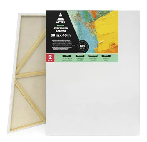 Lienzos Arteza Para Pintar, Compatible Con Acrílico Y Óleo