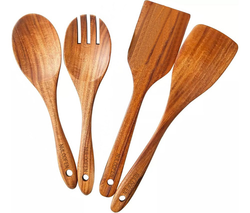 Set De Utensilios De Cocina De Madera Cuchara De Cocina De M