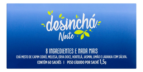 Chá Desinchá frutado e envolvente em sachê 90 g 60 u