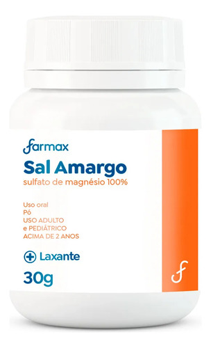 Sal Amargo Farmax Pó 30g Limpeza Intestinal (c/12) Sabor Sem Sabor