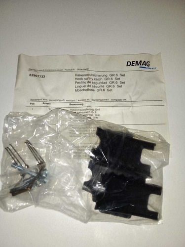 Demag Conj Trava Seg Gancho Gr.6 Cód 829 077 33 Dc-pro 16