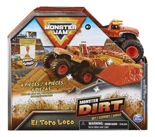 Juguete Vehículo Monster Jam Dirt El Toro Loco Spin Master