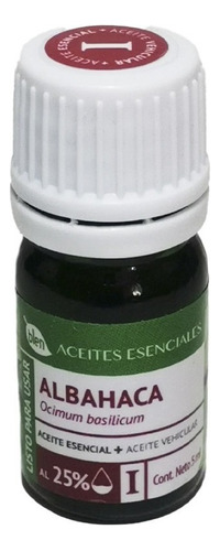 Aceite Esencial Albahaca Dolores Musculares Estrés 5ml