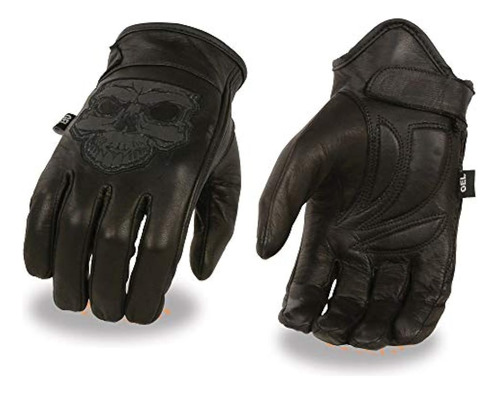 Milwaukee Leather Mg7570 Hombres ?calavera Reflectante? Guan