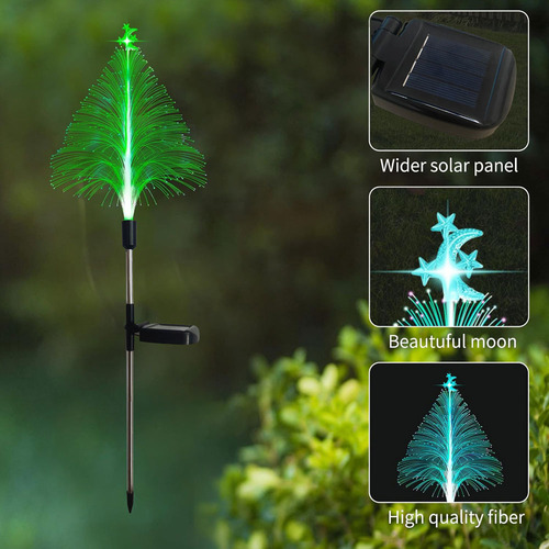 Aaluces Solares De Fibra Óptica Para Árbol De Navidad Con Fo