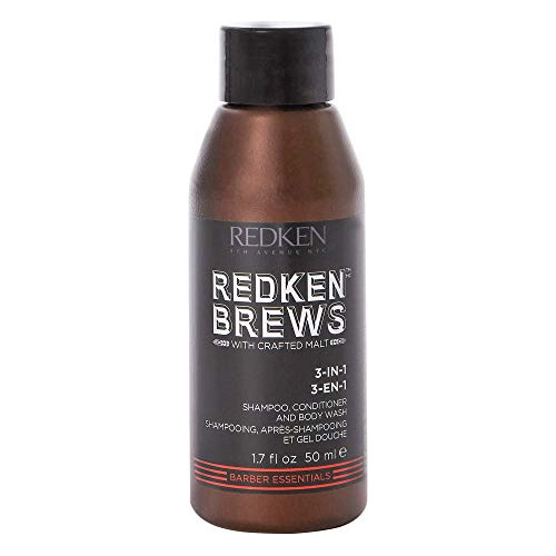 Champú 3 En 1 Redken Brews Para Hombre, Champú Y Acondiciona