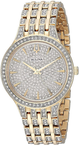 Reloj Mujer Bulova 98l263 Cuarzo Pulso Dos Tono Just Watches