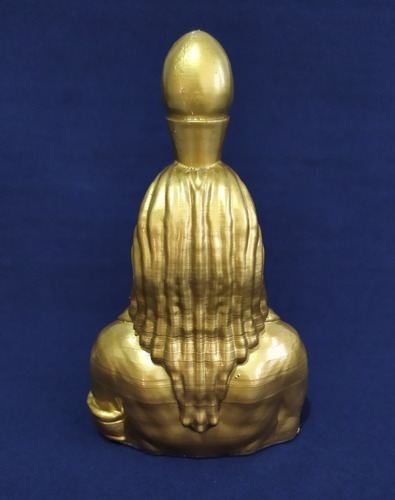 Escultura Busto Deus Rá Egito Impressão 3d Cor Dourado