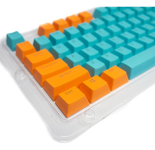 Imagen 1 de 2 de Keycaps Set Color Naranjo + Celeste
