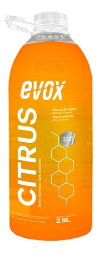 Shampoo Concentrado Evox Citrus 2800ml Ph Neutro