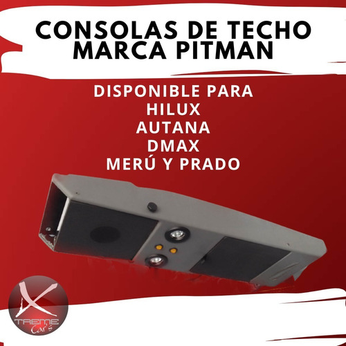 Consola De Techo Pitman En Madera Para Toyota Meru