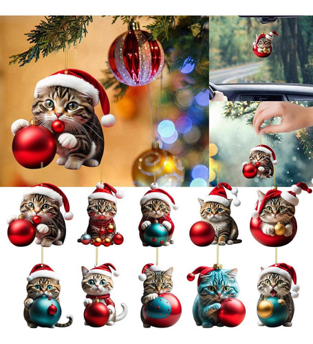 5 Paquete De 2-6 Decoraciones Navideñas Para Altura 8cm