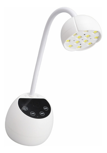 Secador Recarregável Gooseneck Nail Professional Com Cura Po