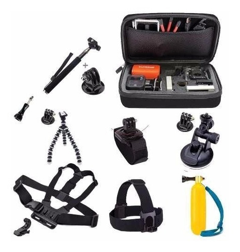 Kit Acessórios Para Gopro 2 3 3+ 4 5 6 7 8 Black Gopro 2018