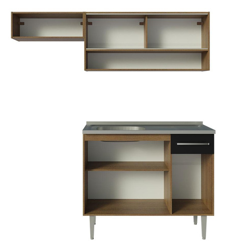 Cocina Integral Completa Modular Madesa Emilly 165cm Mn 01
