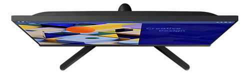 Monitor plano Samsung Essential Led 22 LS22c310ea Ips Panel, cor preta