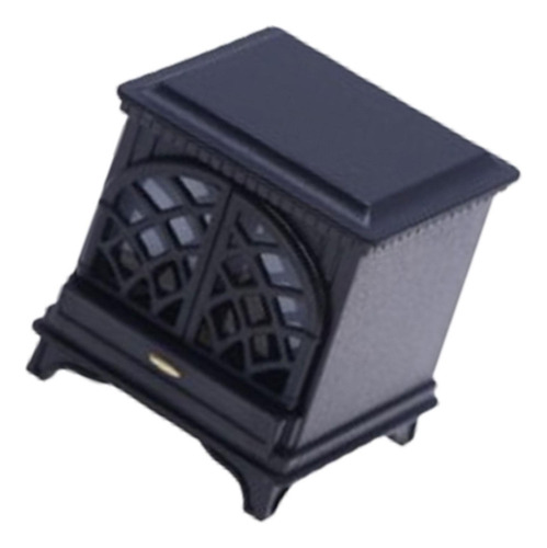 2 Chimenea De Casa De Muñecas En Miniatura, Negro
