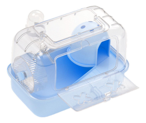 Gaiola De Hamster Transparente Com Garrafa De Água House Par