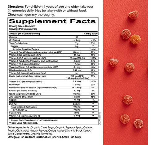 Vitaminas De Gomitas Para Niños Smartypants Kc120 Niños C
