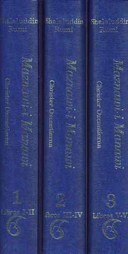 Libro Rumi Maznawi-i Manawi Spanish Translation 3 Vols. (spa