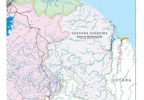 Mapa Físico-político De Venezuela Tamaño Extra Grande
