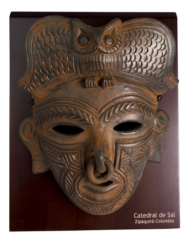 Máscara Muisca Mediana De Búho - Diseño Precolombino
