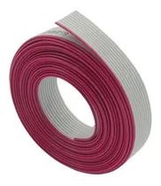 Comprar Cable Plano 10 Conductores\u002Fvías Gris X Rollo De 30.5m Awg 28