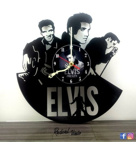 Reloj De Vinilo Elvis Presley Regalos Decoracion 