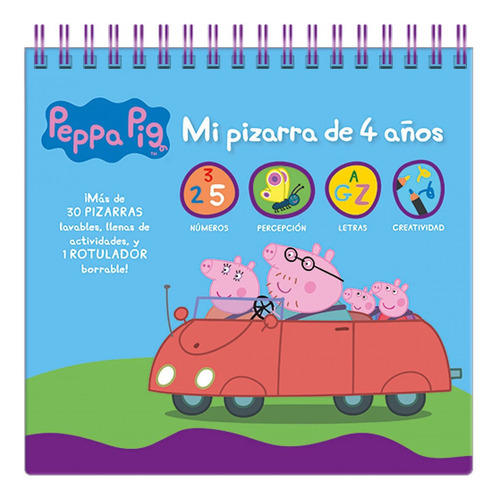 Libro Peppa Pig - Mi Pizarra De 4 Años