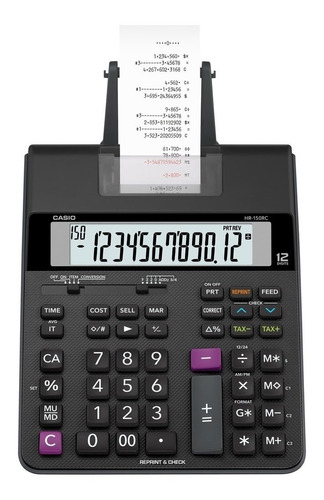 Calculadora Com Bobina Hr-150 Rc Bivolt Casio Original