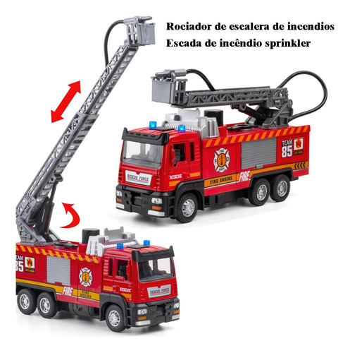 Vehículo De Rescate Con Escalera Serie Camiones De Bombe [u]