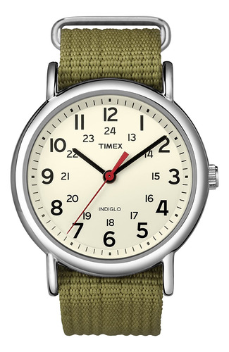 Reloj Unisex Timex Weekender 38 Mm, Color Verde