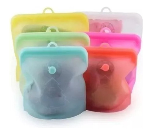 Bolsa Silicona Hermética Reutilizables Alimentos 1000ml