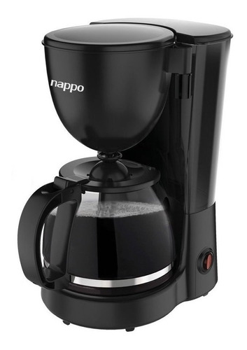 Cafetera Nappo 10 Tazas 1.25l 600w Filtro Lavable  Color Negro