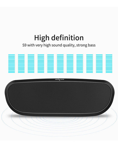 Altavoz Zealot S9 Portátil Bluetooth Con Radio Fm