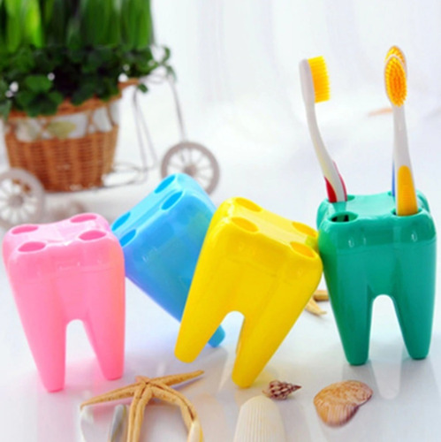 Imagen 3 de 7 de Porta Cepillo De Dientes Para Botiquín Baño Colores