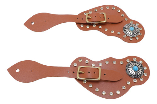 Set De 2 Botas Vaqueras Ecuestres Spur Straps