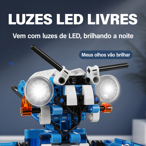Camewin Blocos Construção Brinquedo Robô Relâmpago 369 Peças