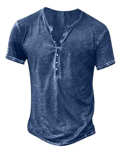 Jersey Tipo B Tops Para Hombre, Casual, A La Moda, Liso, Con