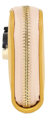 Cartera Para Mujer 7bini22816 En Cuero Sintético Cloe Color Amarillo Diseño de la tela Liso